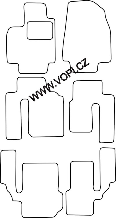 Textil-Autoteppiche Mazda CX-9 2007 -  Carfit (2847)